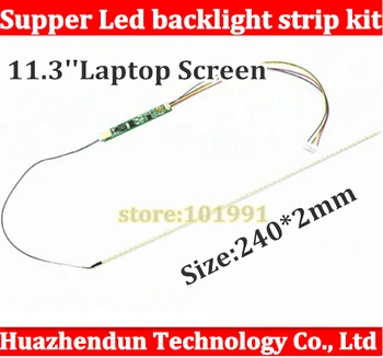 5шт 240 мм Регулируема яркост на led осветление ленти комплект, Актуализация на 11,3 инча лаптоп ccfl LCD дисплея на led екрана на контролния панел
