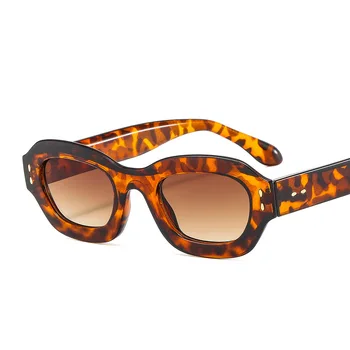Sella Ретро Класически Мъжки И Дамски Модни Слънчеви Очила Тенденция Реколта Малки Квадратни Слънчеви Очила Карамел Цвят На Цвят Лещи Слънчеви Очила