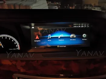 Андроид 10 128G Автомобилен Радиоприемник За Mercedes BENZ S Class W221 CL W216 2005-2013 4G LTE DVD Автоматично Мултимедиен плейър GPS Навигация