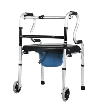 Средства за пеша за възрастните хора СРЕДСТВА за пеша от алуминиева сплав за инвалиди, бременни жени, столове за къпане със шкивами и седалки.